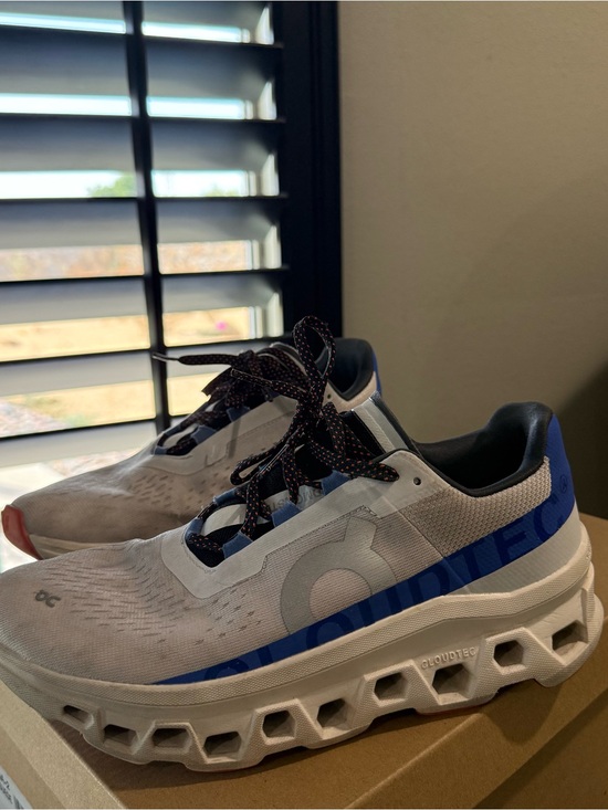 On Running Shoes - On Running White and Blue Cloudtec Sneakers